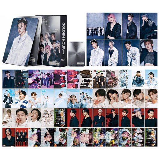 CARTES PHOTO ATEEZ 11e MINI ALBUM GOLDEN HOUR partie 2 55 PCS