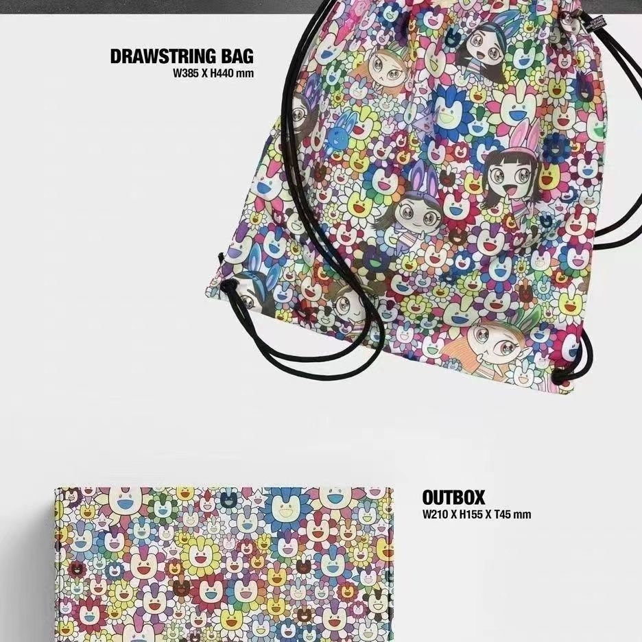 SAC À CORDON NJZ NEWJEANS AVEC BOÎTE PERSONNALISÉE ET ACCESSOIRES