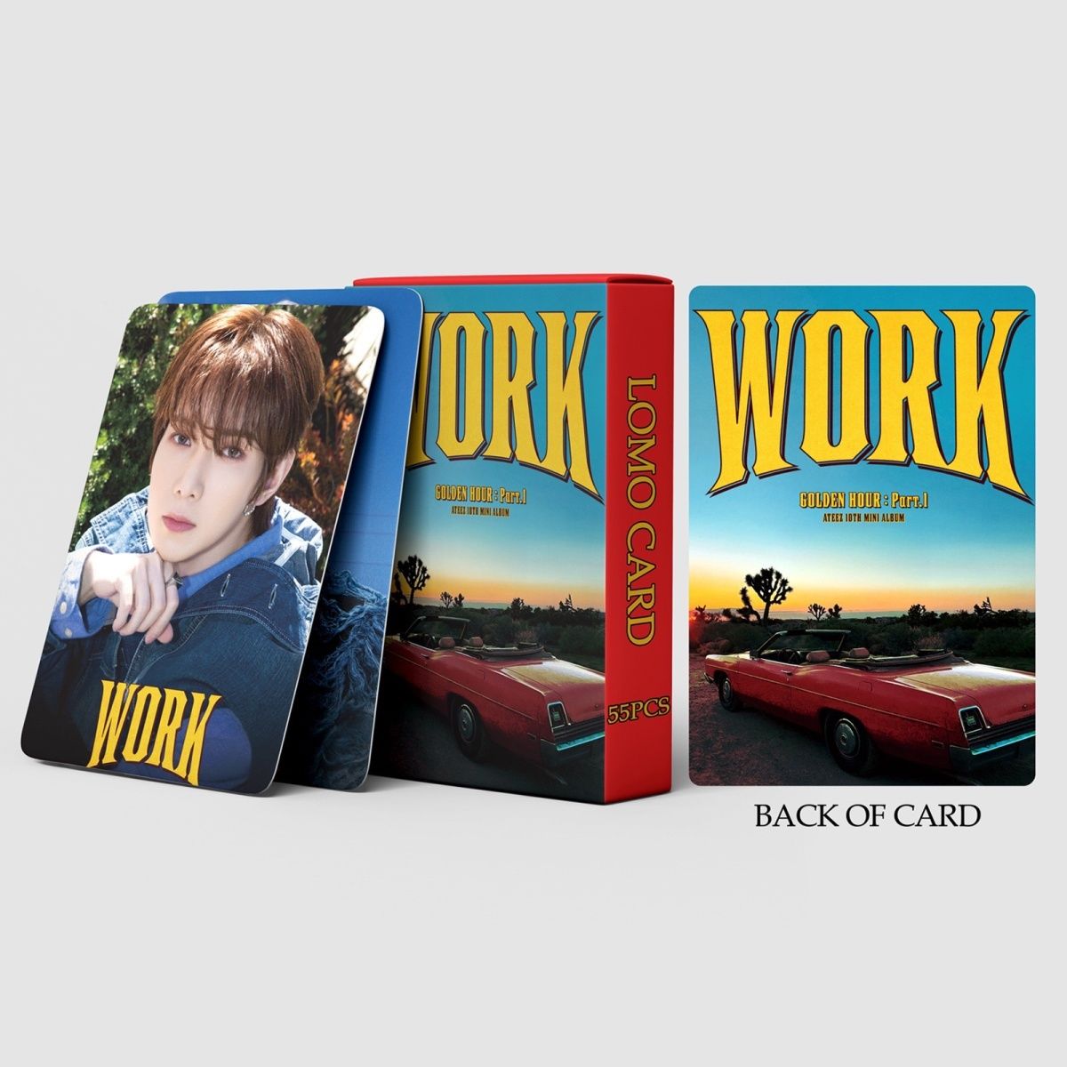 CARTES PHOTO ATEEZ GOLDEN HOUR WORK 55 PCS