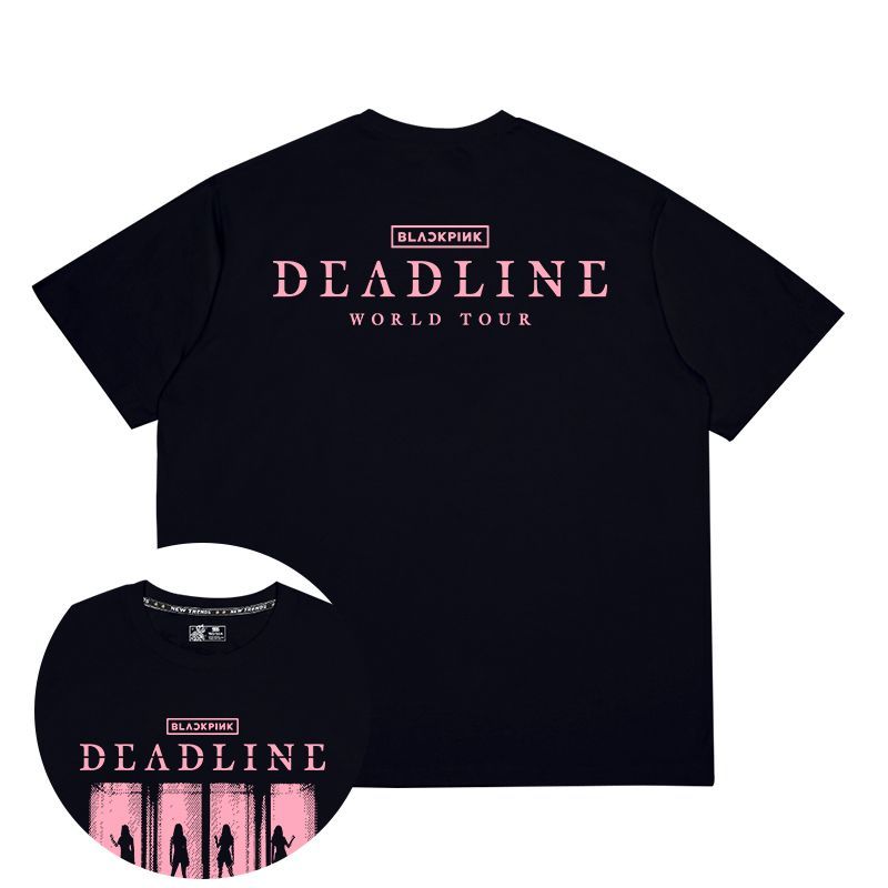 T-SHIRTS BLACKPINK DEADLINE 100% COTON