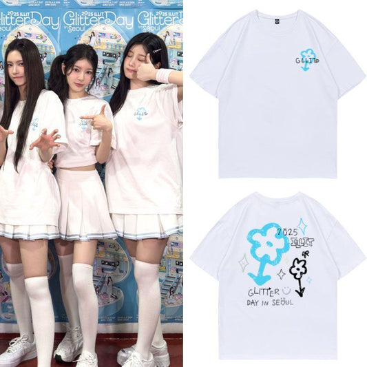 T-SHIRT ILLIT GLITTERDAY 100% COTON