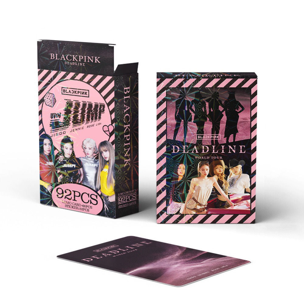 CARTES PHOTO BLACKPINK JUMP 92 PCS (60 CARTES + 32 AUTOCOLLANTS)