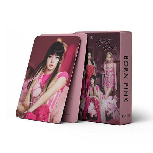 KIT AVEC 55 CARTES PHOTO BLACKPINK BORN PINK