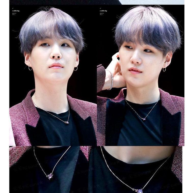 COLLIER VIOLET SUGA BTS