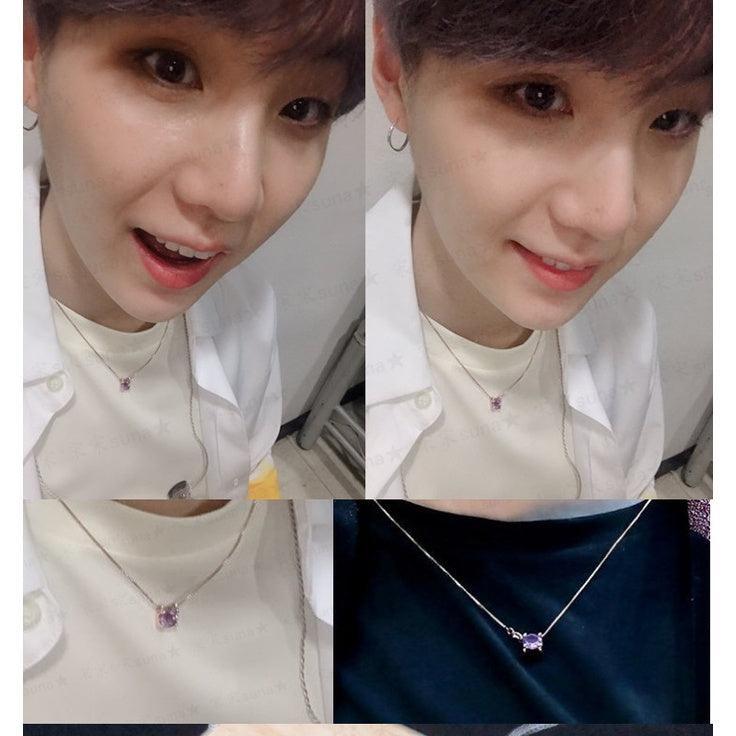 COLLIER VIOLET SUGA BTS