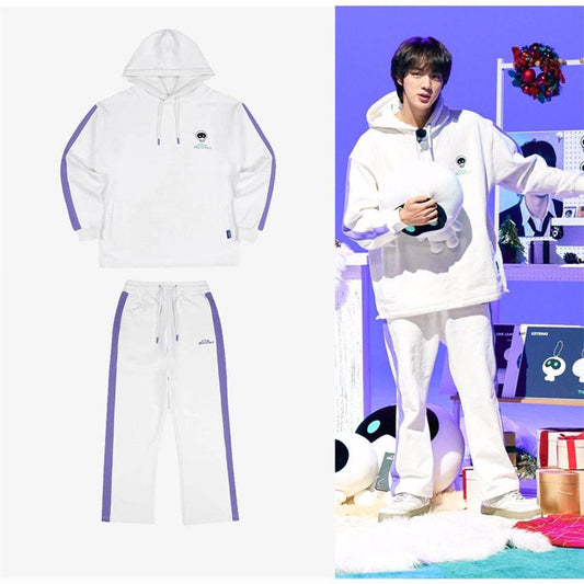 SWEAT À CAPUCHE / PANTALON / ENSEMBLE WOOTTEO L'ASTRONAUTE/JIN BTS