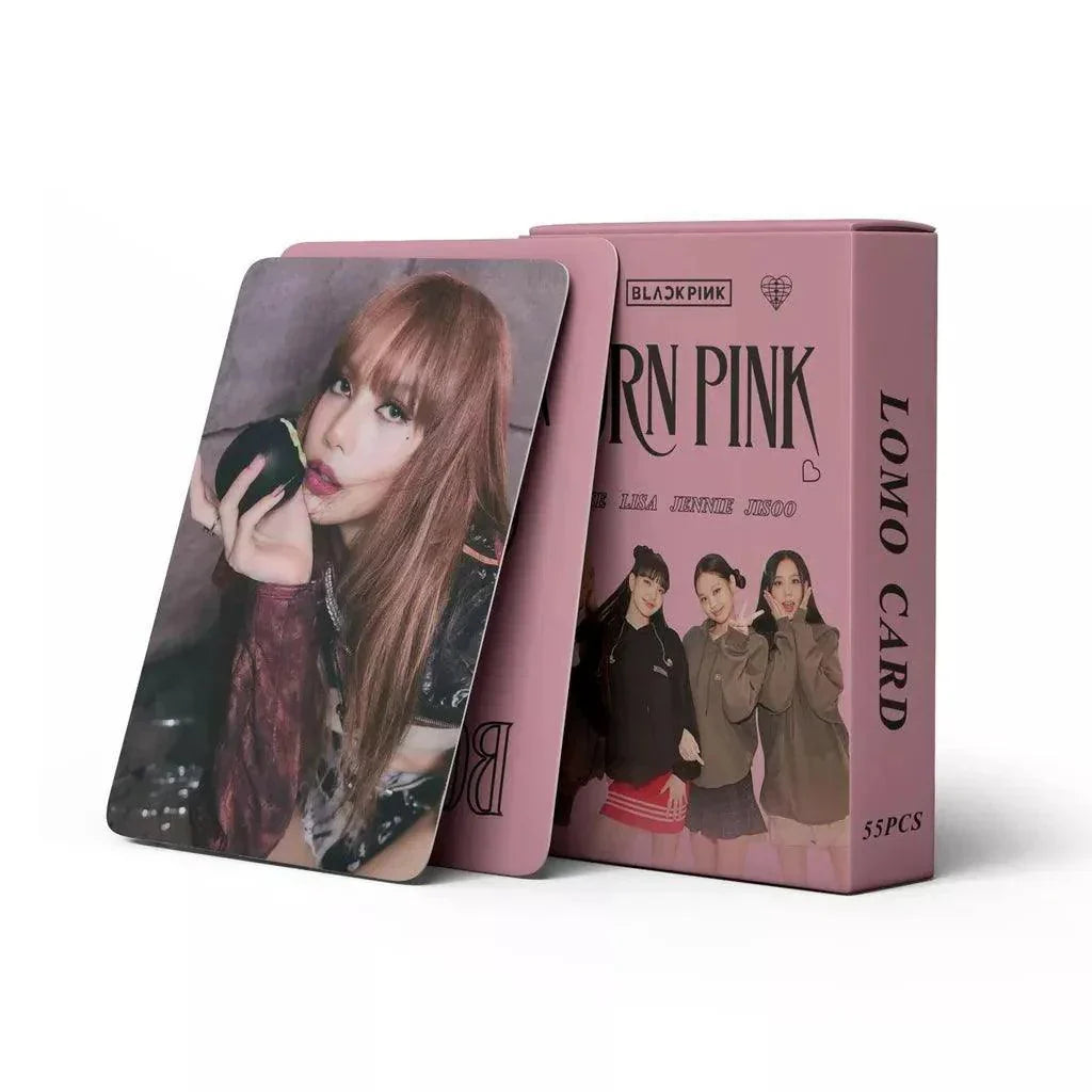 KIT AVEC 55 CARTES PHOTO BLACKPINK BORN PINK