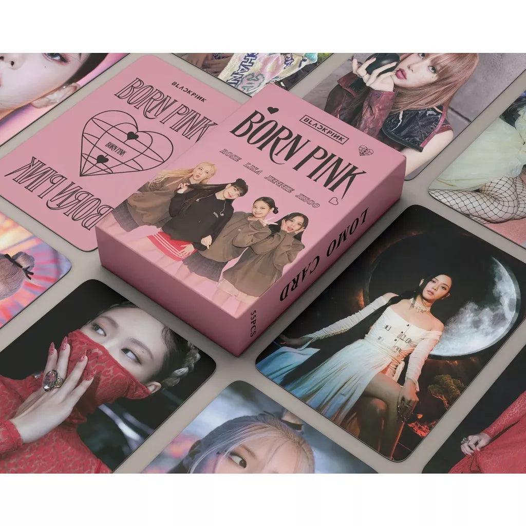 KIT AVEC 55 CARTES PHOTO BLACKPINK BORN PINK