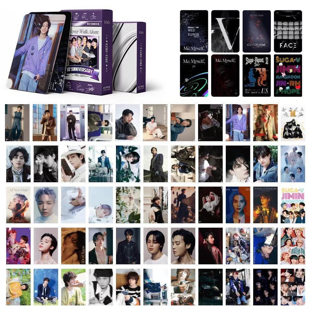 CARTES PHOTO BTS 10E ANNIVERSAIRE