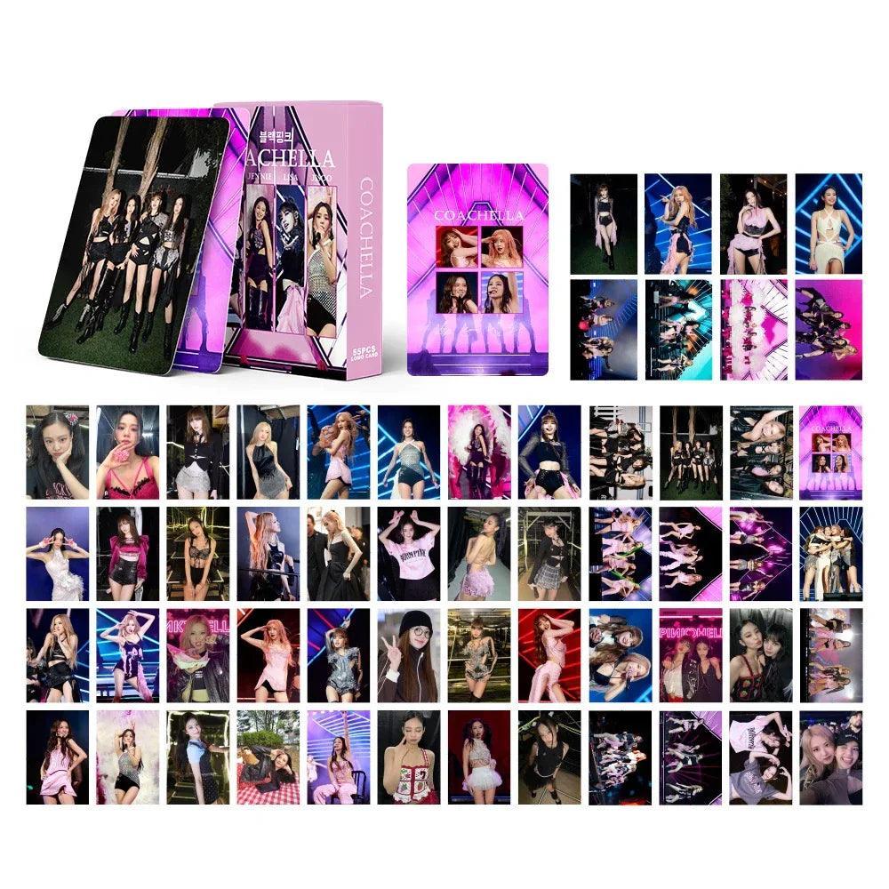 KIT AVEC 55 CARTES PHOTO BLACKPINK COACHELLA