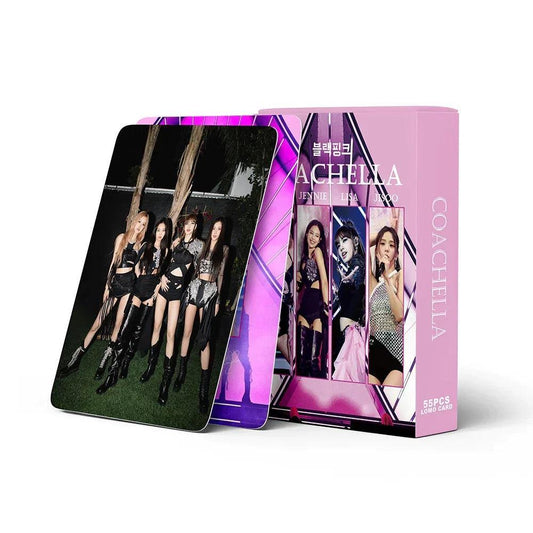 KIT AVEC 55 CARTES PHOTO BLACKPINK COACHELLA