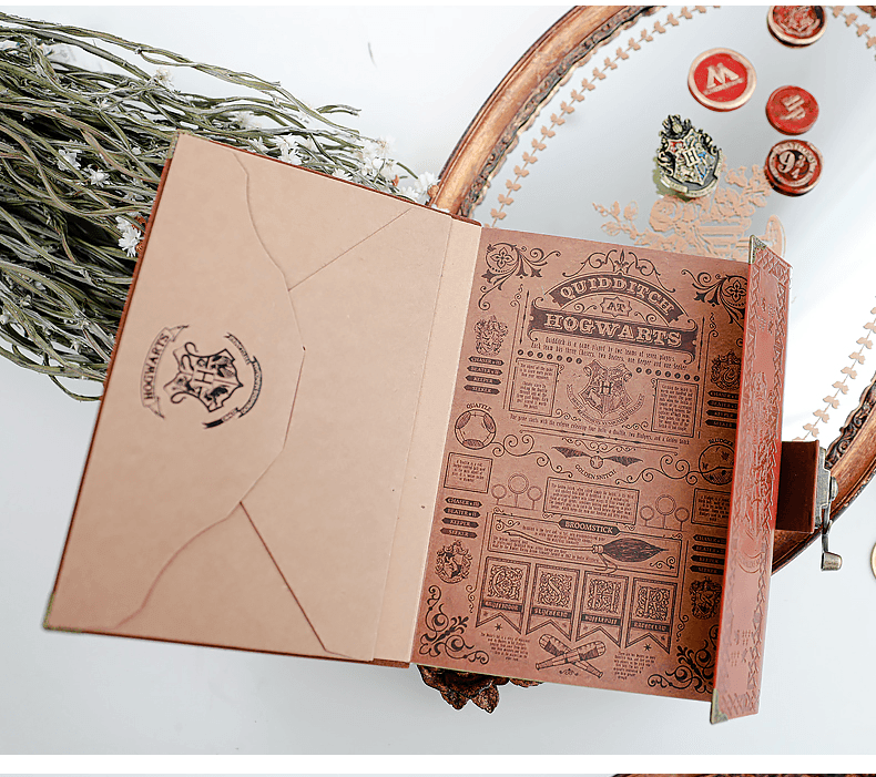 LIVRE D'ÉCRITURE RÉTRO/VINTAGE + STYLO HARRY POTTER