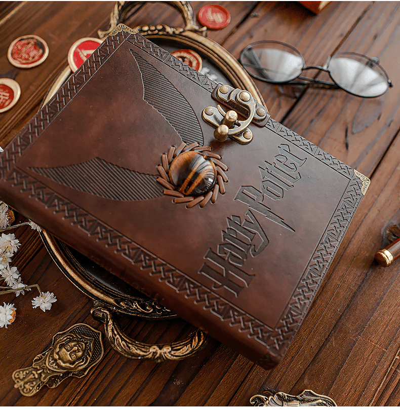 LIVRE D'ÉCRITURE RÉTRO/VINTAGE + STYLO HARRY POTTER