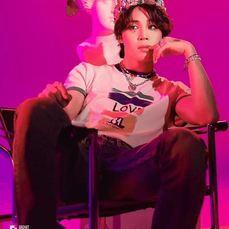 T-SHIRT BTS JIMIN ËQUAL LOVE 1984 100% COTON