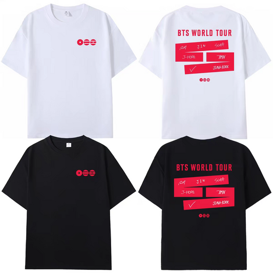 T-SHIRTS DE LA TOURNÉE JIN RUNSEOKJIN 100 % COTON